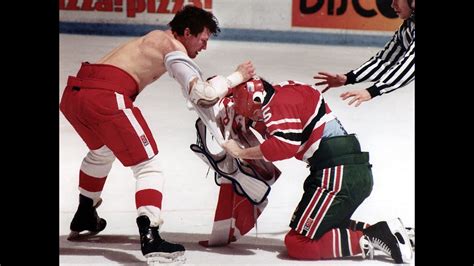 Scott Stevens vs Bob Probert - Both Fights - YouTube