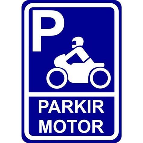 Jual stiker parkir motor stiker tulisan parkir stiker petunjuk arah uk25×30 - Kab. Tangerang ...