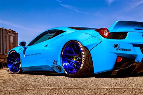 111 Ferrari 458 Italia Hd Wallpapers Background Images - Ferrari 458 Liberty Walk Blue (#109786 ...