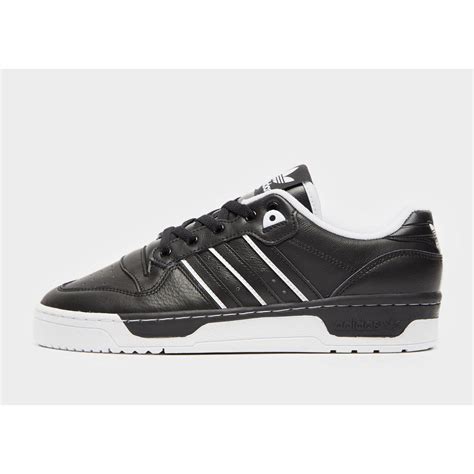 adidas Originals Leather Rivalry Low in Black/White (Black) - Lyst