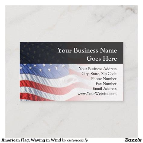 American Flag Business Card Templates Free