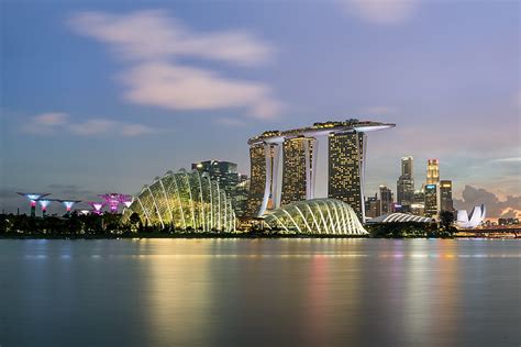 HD wallpaper: Marina Bay Sand in skyline photography at night, singapore, skyscrapers ...