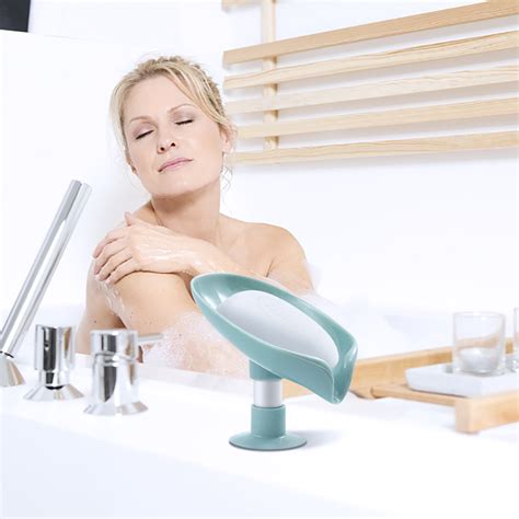 Leaf Shape Soap Box Drain Soap Holder Box Bathroom Shower Soap Holder ...
