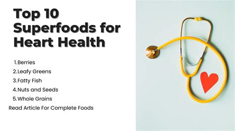 The Top 10 Superfoods for Heart Health: A Comprehensive Guide - Best Piles(Bawaseer) Treatment ...