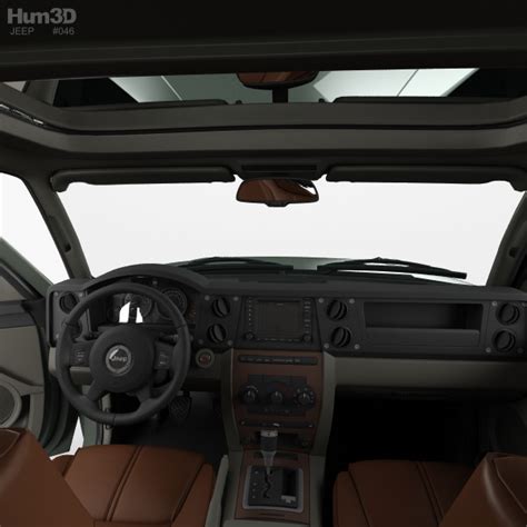 Jeep Commander Limited with HQ interior 2010 3D model - Vehicles on Hum3D