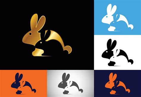 Rabbit Icon Logo Design, Creative Rabbit Logo Design 6115954 Vector Art at Vecteezy