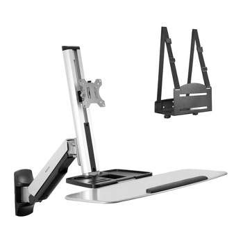 Mount-it! Mobile Standing Desk With Dual Monitor Mount | 40 Inch Wide ...