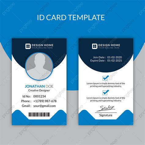 Modern Id Card Design Template Template Download on Pngtree