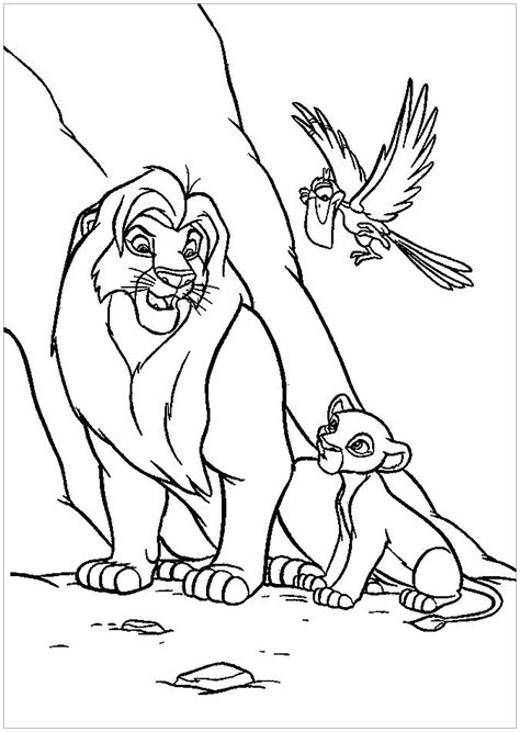 Simba Coloring Pages for Children