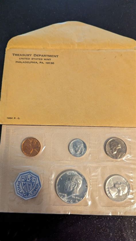 1964 US Mint Proof Set - with Envelope - Silver Coins | eBay