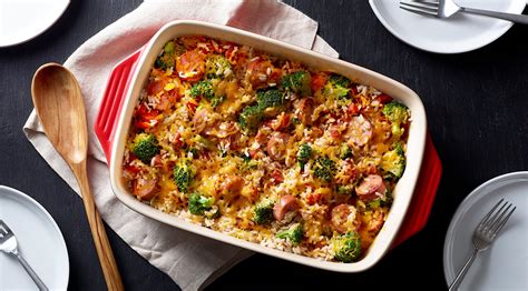 Smoked Sausage & Veggie Casserole | Eckrich