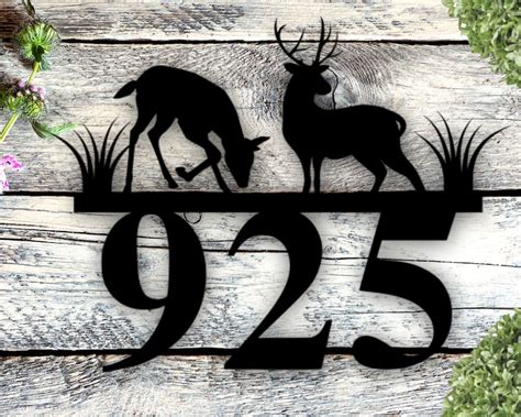 Custom Rustic Metal Address Sign Wilderness Sign Metal House - Etsy