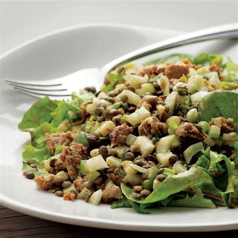 Warm Lentil Salad with Sausage & Apple Recipe - EatingWell