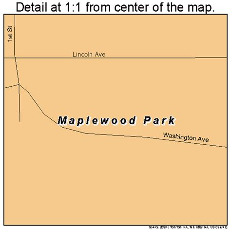 Maplewood Park Ohio Street Map 3947445