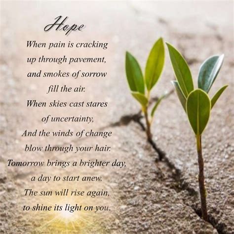 Upbeat Inspirational Poems : Hope : DU Poetry