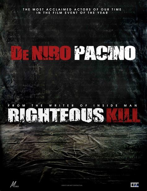 Righteous Kill Movie Poster – /Film