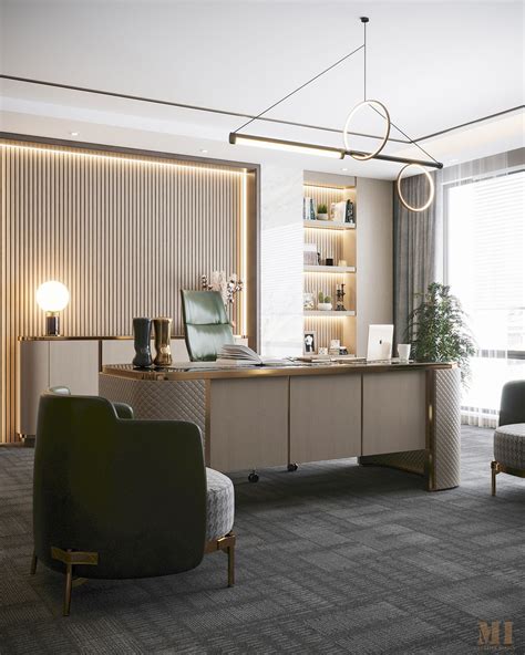 Luxury Desk Design on Behance Luxury Office Interior, Luxury Desk, Modern Office Interiors ...