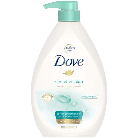 Dove Sensitive Skin Body Wash Pump 34 oz - Walmart.com