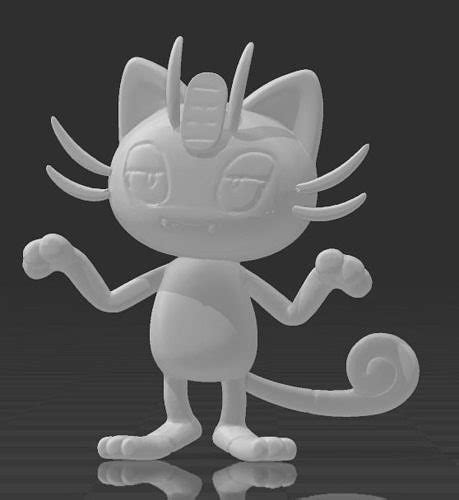 Meowth Alolan Form 3D model 3D printable | CGTrader