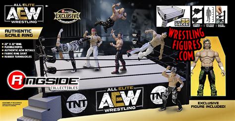 AEW All Elite Wrestling Authentic Scale Ring Aubrey Edwards Referee Action Figure Unrivaled ...