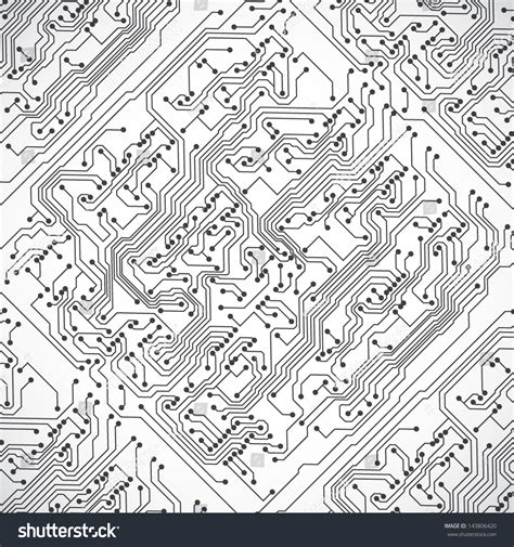 Background With Circuit Board Texture. Eps10 Vector - 143806420 : Shutterstock