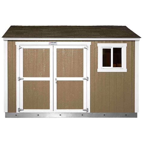 Tuff Shed Installed Tahoe 10 ft. x 12 ft. x 8 ft. 10 in. Painted Wood Storage Shed with Shingles ...