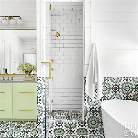 Patterned Bathroom Floor Tiles - HMDCRTN