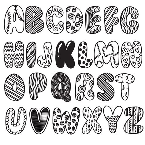 Doodle Art Letters Doodle Lettering Lettering Alphabe - vrogue.co