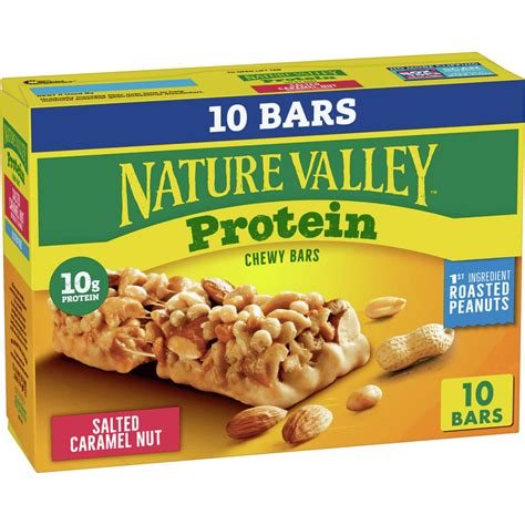 Nature Valley Chewy Granola Bars, Salted Caramel Nut, Protein, 10 ct, 14.2 oz - Walmart.com ...