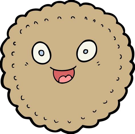 doodle character cartoon biscuit 12990005 Vector Art at Vecteezy