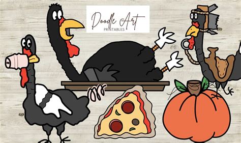 Turkey Trouble Clip Art Pack