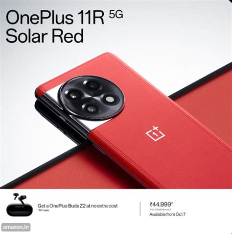 OnePlus 11R Solar Red Edition pricing revealed ahead of October 7 launch - Gizmochina