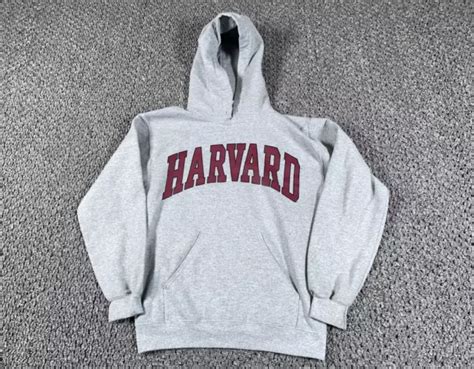 HARVARD UNIVERSITY HOODIE Adult Small Gray Sweatshirt Pullover College Retro $24.00 - PicClick