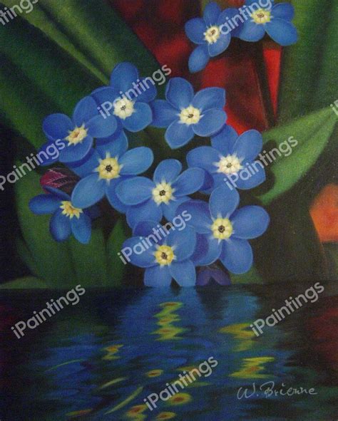 The Forget Me Nots Painting by Our Originals Reproduction | iPaintings.com