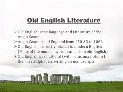 Old English Literature