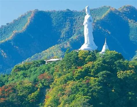 Sendai Daikannon Statue – Japan, a White Large Statue Standing in ...