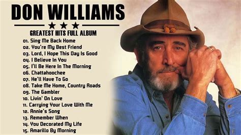 Don williams greatest hits collection full album hq don williams playlist country songs – Artofit