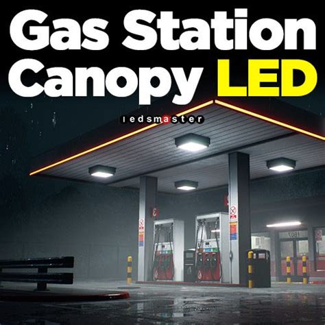 LED Gas Station Canopy Lighting – LedsMaster LED Lighting