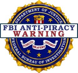 Fbi Anti-piracy Logo (PSD) | Official PSDs