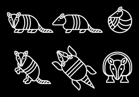 Armadillo Vector Icons 157445 Vector Art at Vecteezy