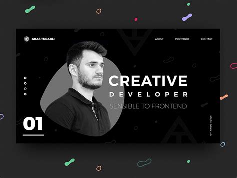 Front End Developer - Portfolio website design #designawebsite | Веб портфолио, Портфолио ...