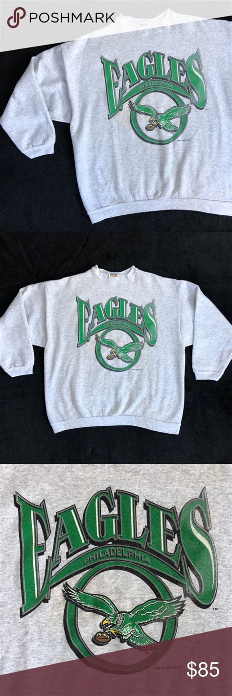 SOLD Vintage 90’s Philadelphia Eagles Sweatshirt | Eagles sweatshirt ...