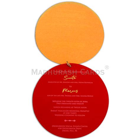 Round Laser Cut Customized Invitation Card at Rs 110/piece | Laser Cut ...