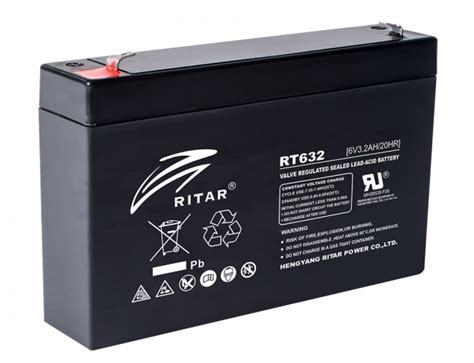 6V 3.2Ah RITAR AGM SLA BATTERY | Ritar Batteries