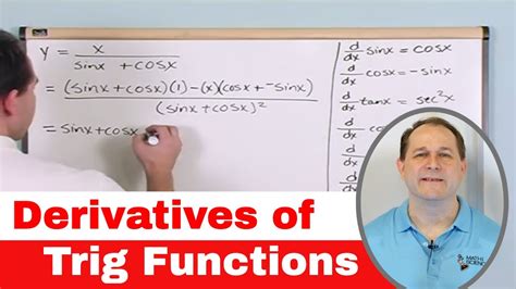 Derivatives of Trig Functions (Sin, Cos, Tan) in Calculus - [1-4] - YouTube