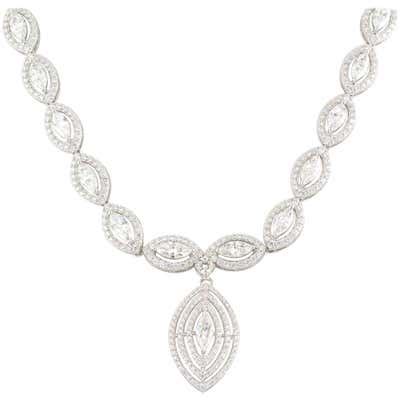 Over 20 Carat Diamond Drop Necklace For Sale at 1stDibs | 20 carat diamond necklace, 20 ct ...