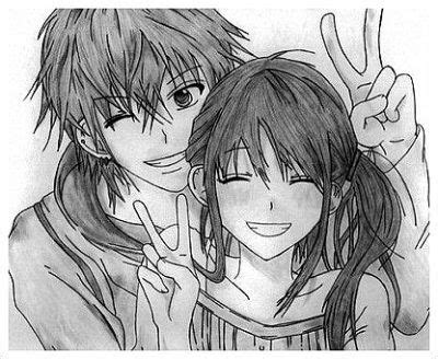 imagenes de animes enamorados para dibujar | Manga amor, Dibujos ...