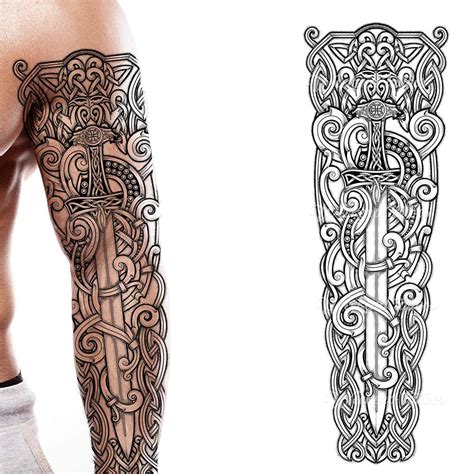 Inner Forearm Mens Cool Axe Tattoo Ideas Viking Sword - vrogue.co