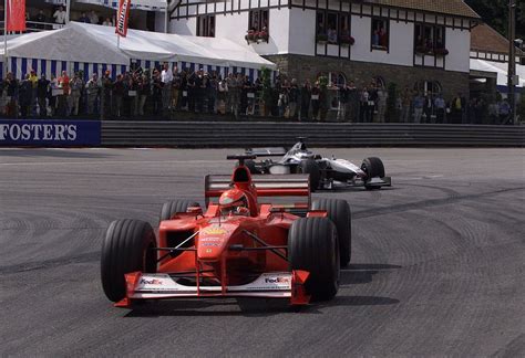 Belgian GP 2000 - Michael Schumacher vs Mika Hakkinen, one of the ...