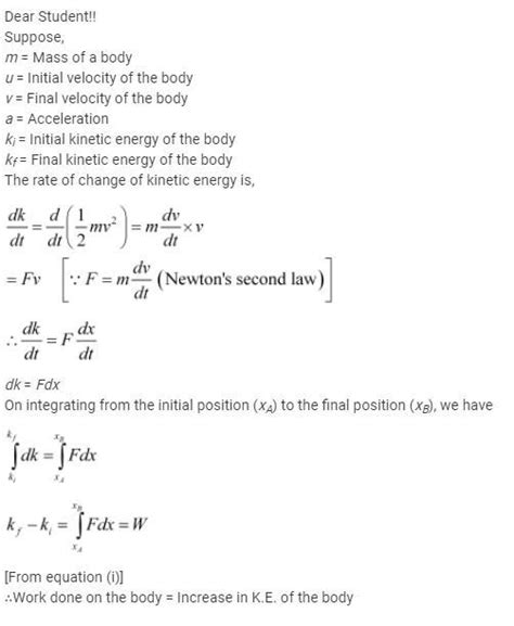 Marvelous State The Work Energy Theorem Linear Momentum Calculator